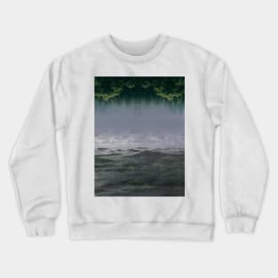 Sea, Forest Art, Dark Crewneck Sweatshirt